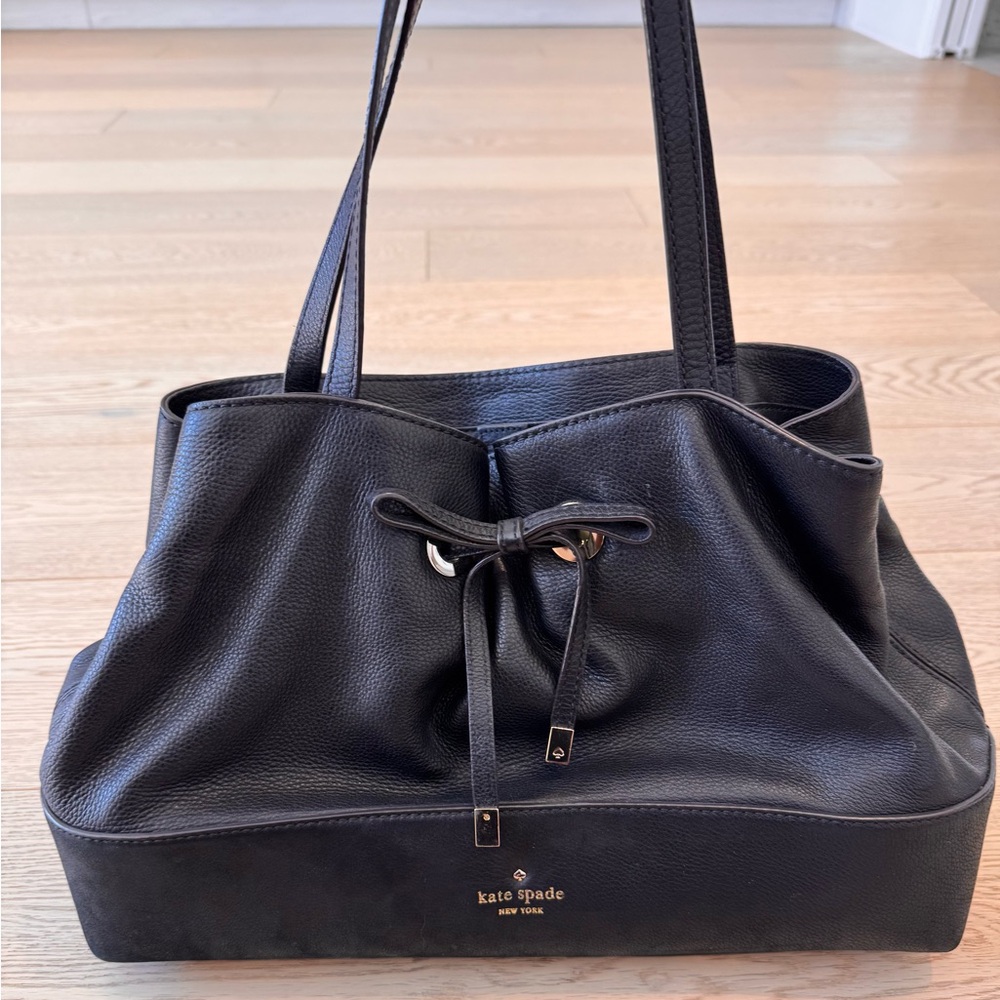 Kate Spade Black Leather Hand Bag